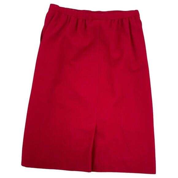 Pendleton Skirt Women Sz 14 100% Wool Elastic Waist Fully Lined Back Slit Pencil - Picture 4 of 7